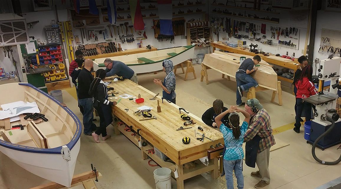 Tidewater Wooden Boat Youth, Boatbuilding